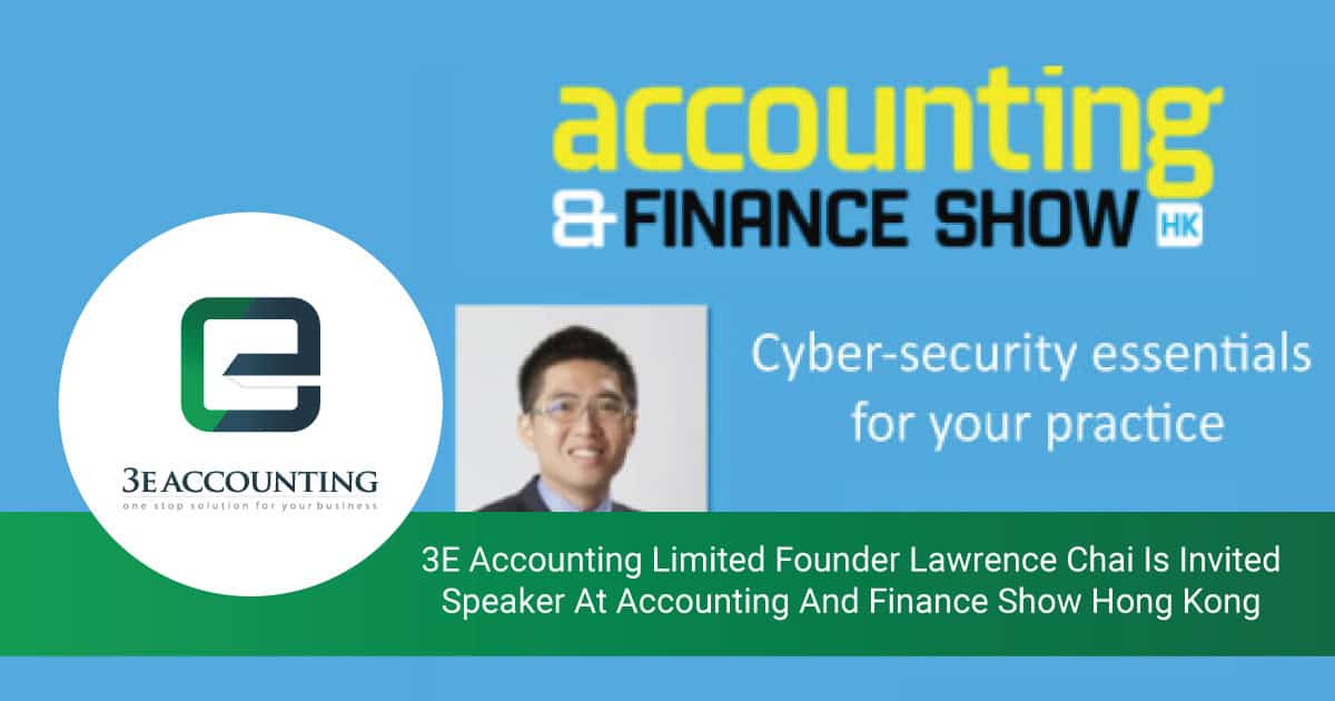 3E Accounting Lawrence Chai Is Invited At Accounting And Finance Show